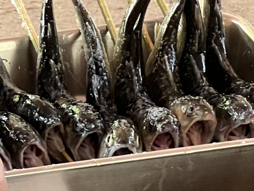 焼く前の串
